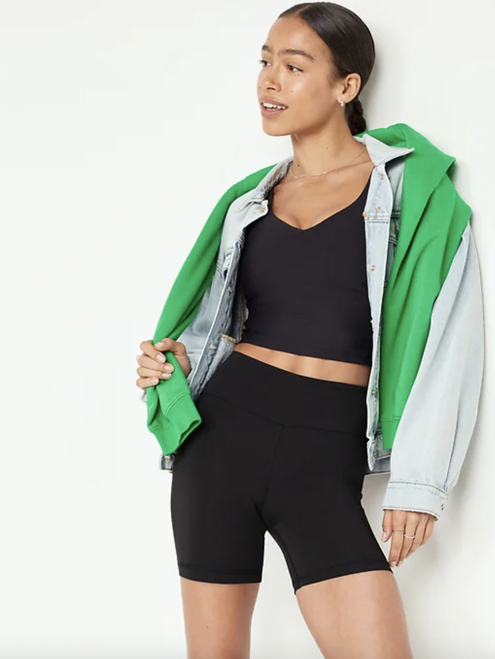 High-Waisted PowerSoft Biker Shorts